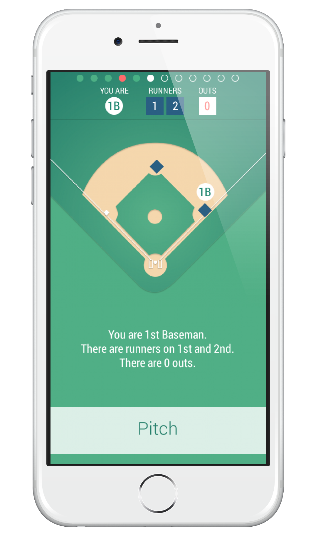 BASIQs app defensive situation screen